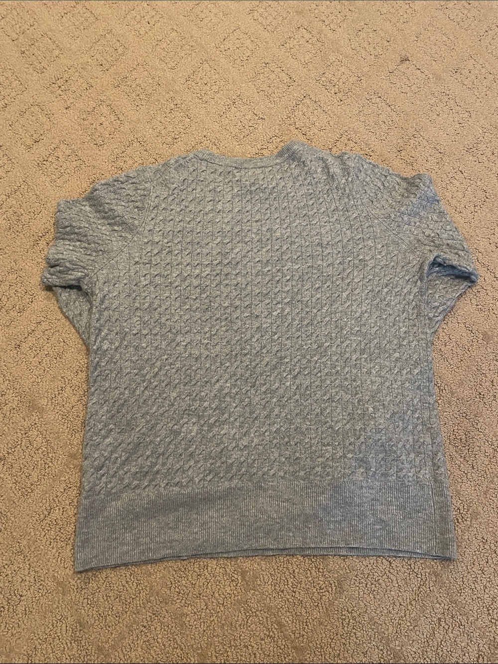 a new day Light Gray Cable-Knit Crewneck Sweater - Picture 2 of 5